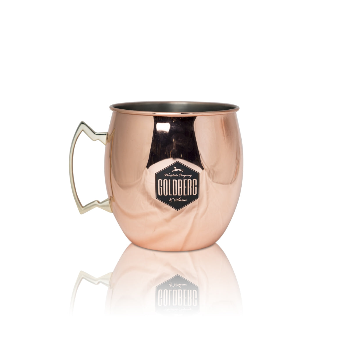 Tasse Goldberg 5 l Tasse en cuivre XL Tasse en acier inoxydable Copper Mug Verres à gin Moscow Mule