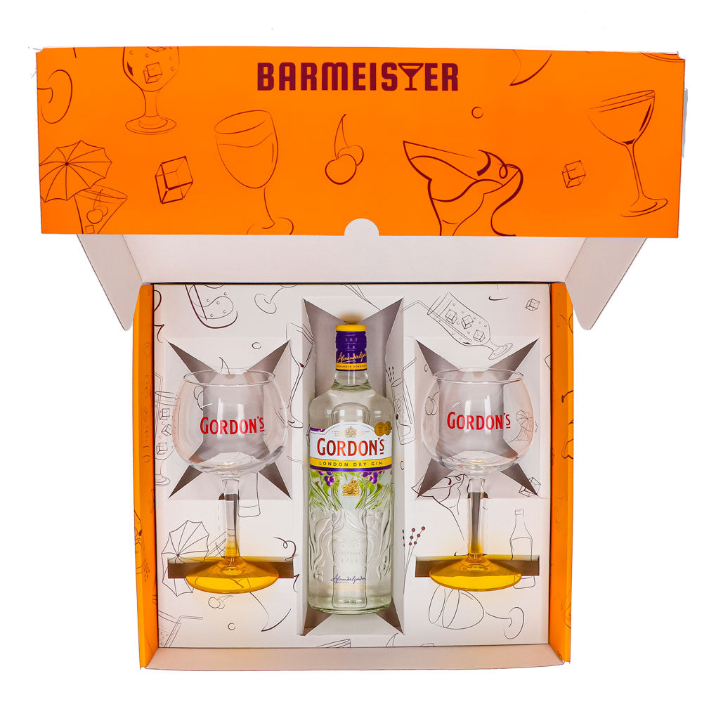 Coffret cadeau Gordon's Gin 0,7 l 37,5 % + verre ballon Copa I Orange – Vue 3