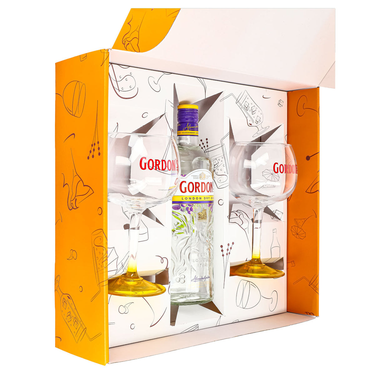 Coffret cadeau Gordon's Gin 0,7 l 37,5 % + verre ballon Copa I Orange – Vue 5