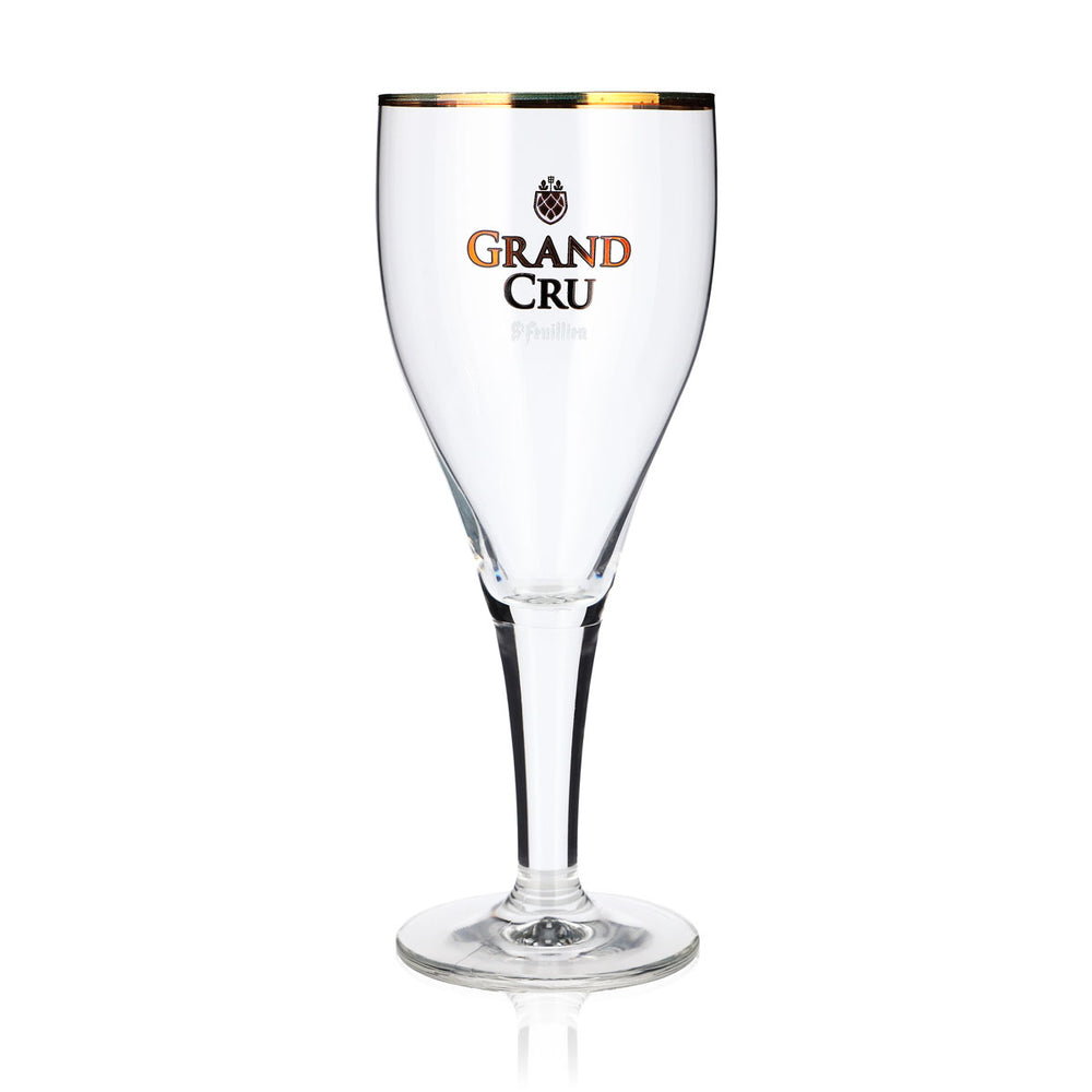 Verre à bière Grand Cru 0,55 l, forme coupe, bord doré