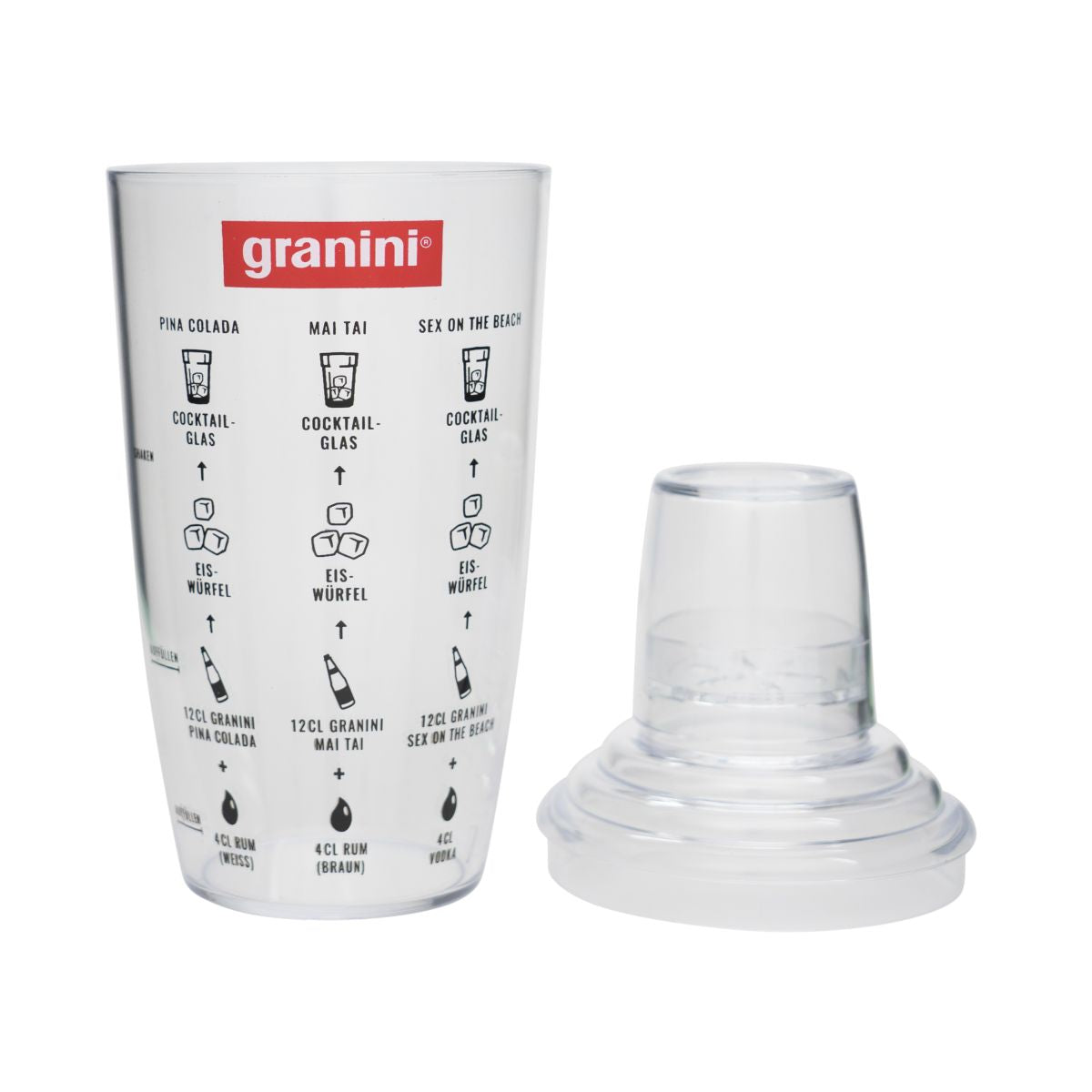 Granini Shaker avec doseur et recettes Verre à mélange Accessoires de bar Bar à domicile – Vue 2
