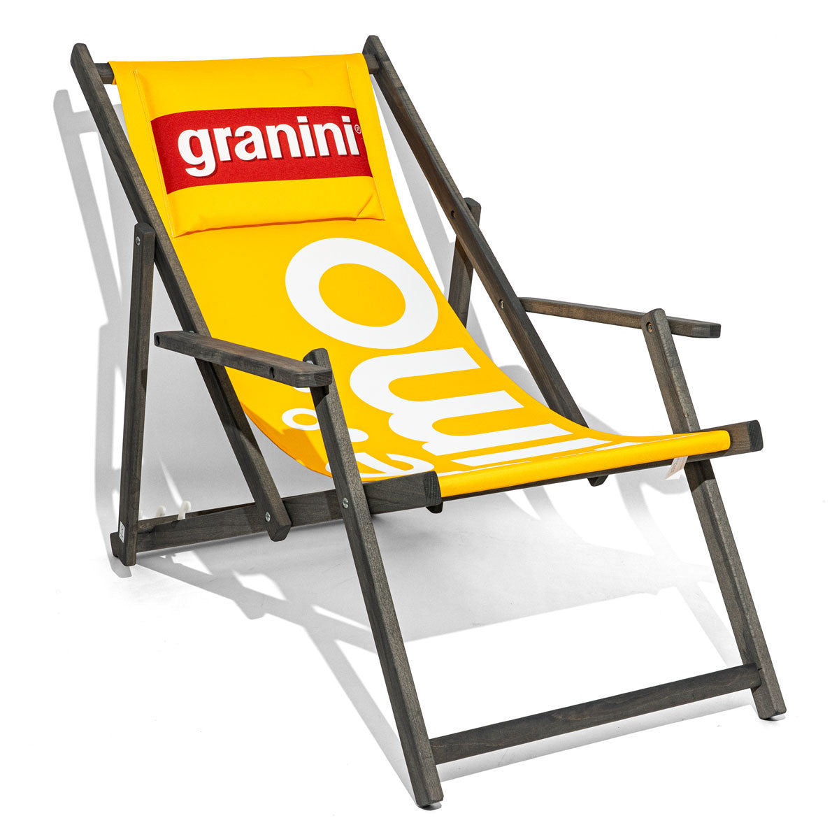 Granini Chaise longue Lounge Meuble de plage Chaise pliante Coussin cousu intégré
