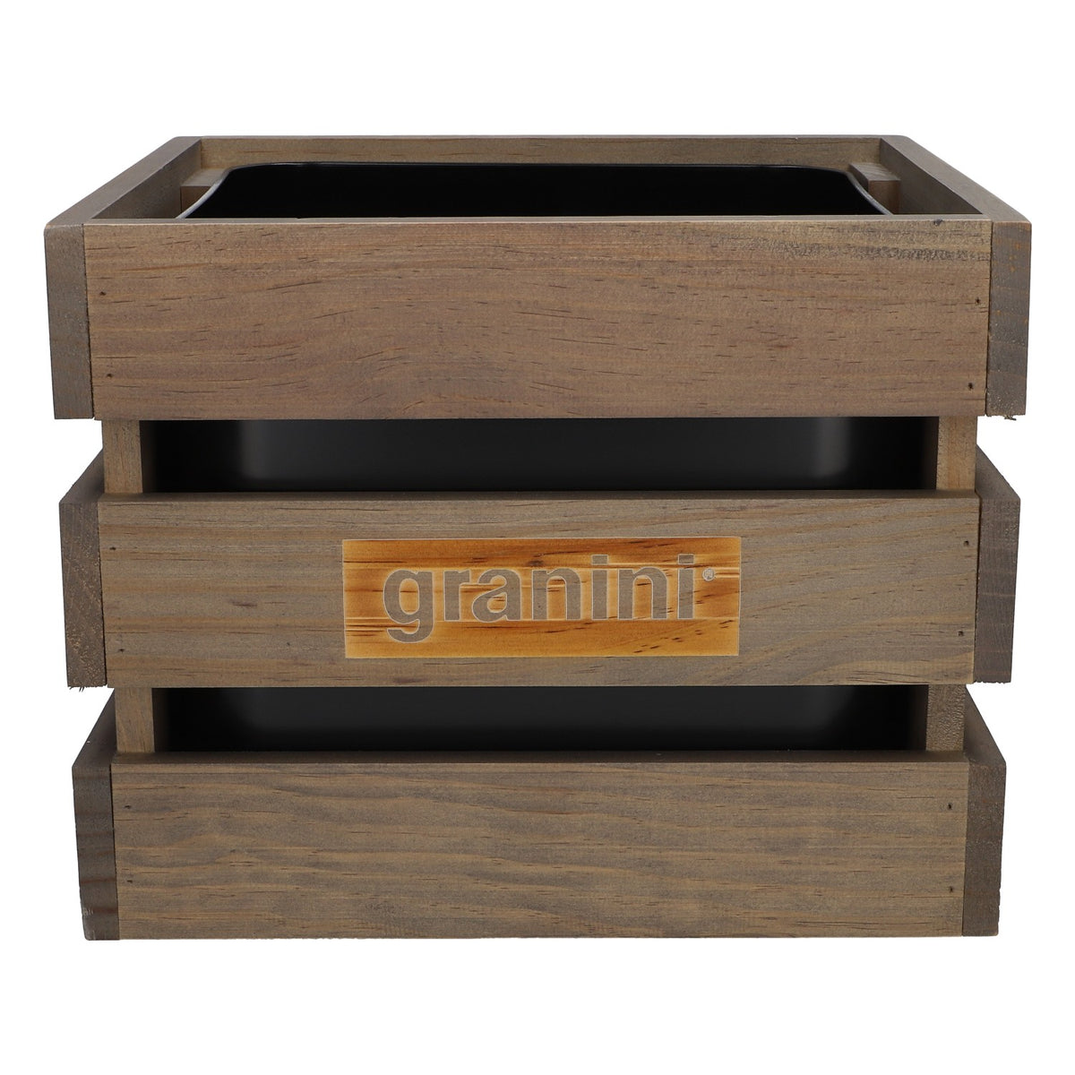 Granini Refroidisseur de boissons non alcoolisées Bac à glaçons Glacière 29,5 x 27 x 23 Boîte en bois