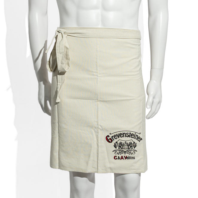 Grevensteine Tablier de restauration Tablier de serveur Modèle court beige