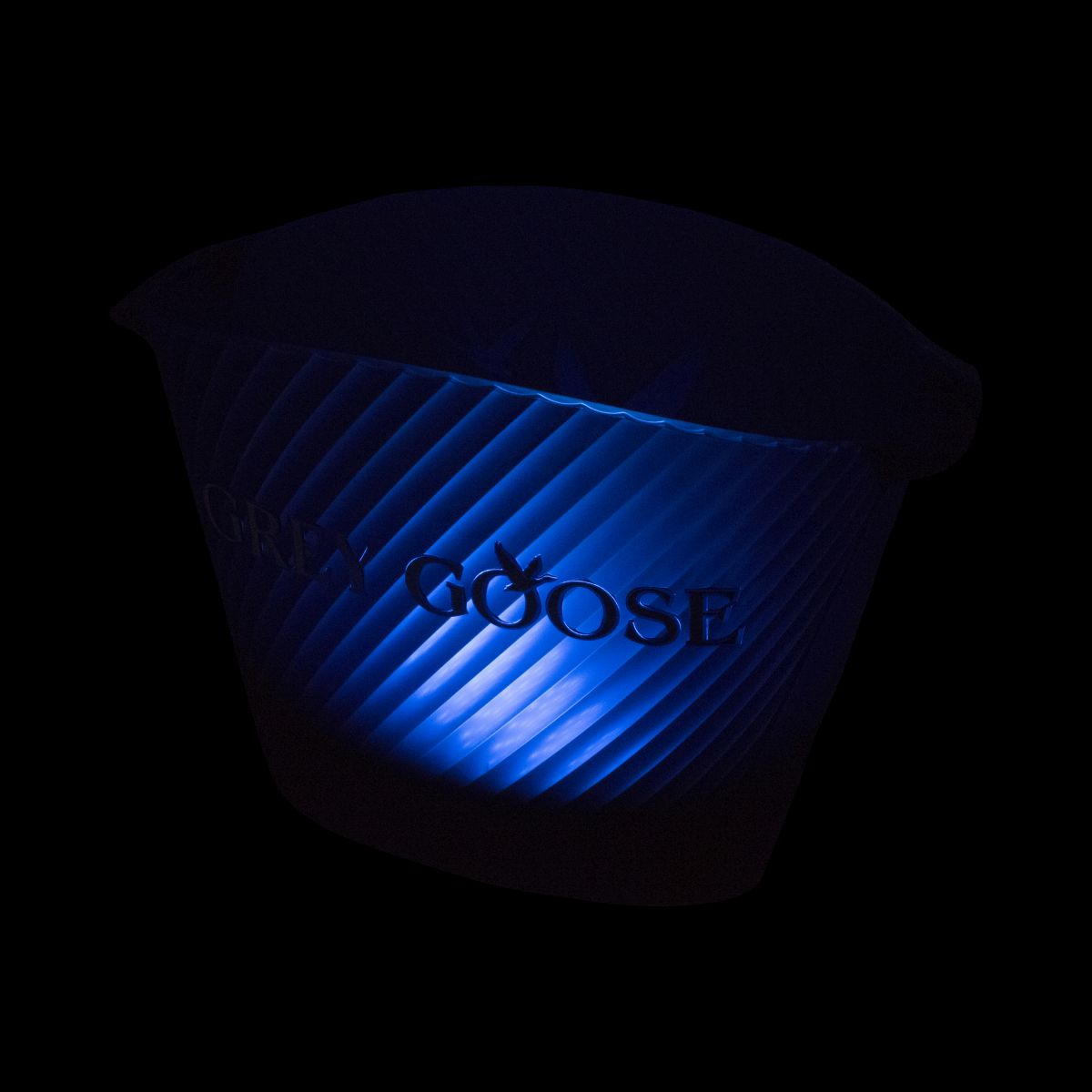 Grey Goose Refroidisseur Bleu Magnum Rayé LED 2 Bouteille Illuminated Ice Bucket – Vue 3