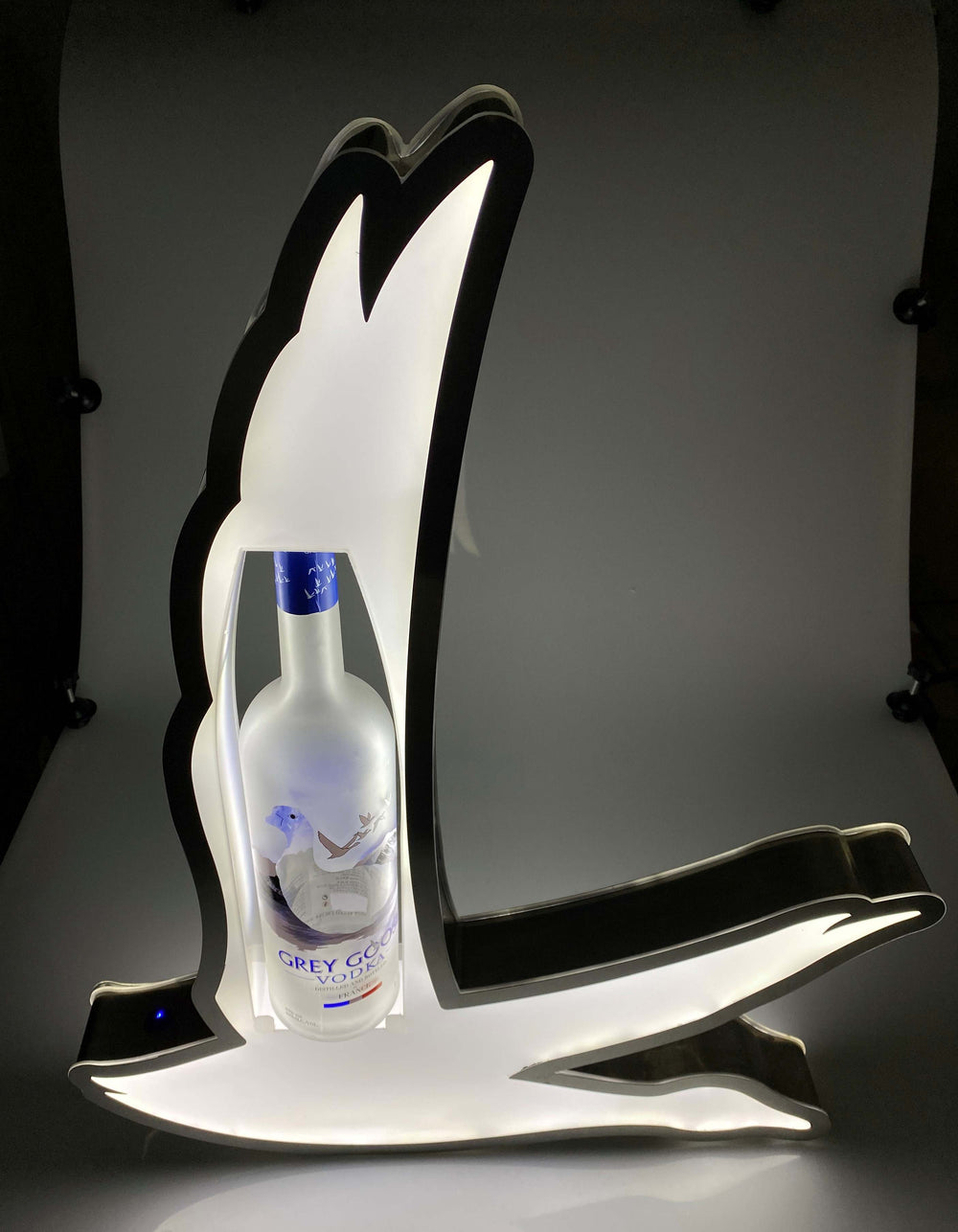 Grey Goose Vodka Glorifier Enseigne lumineuse LED Enseigne lumineuse Oie Bouteilles de 1,5 l