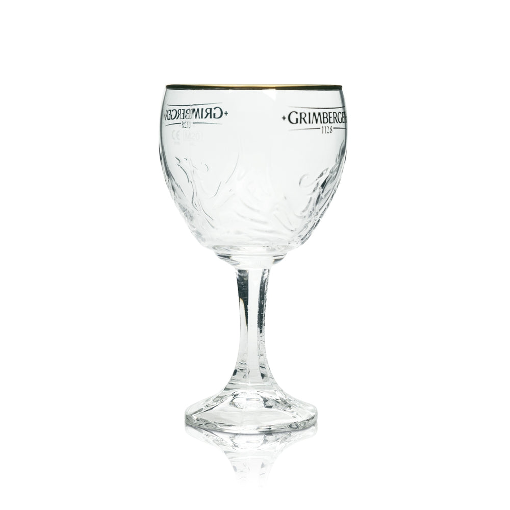 Verre Grimbergen 0,33 l Coupe Calice Phoenix Contour Bord doré Verres Gastro Beer