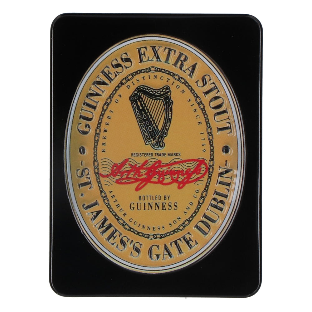 Aimant pour réfrigérateur Guinness Aimant de cuisine 6x8 cm Aimant 3D « Guinness Extra Stout St. James Gate Dublin »