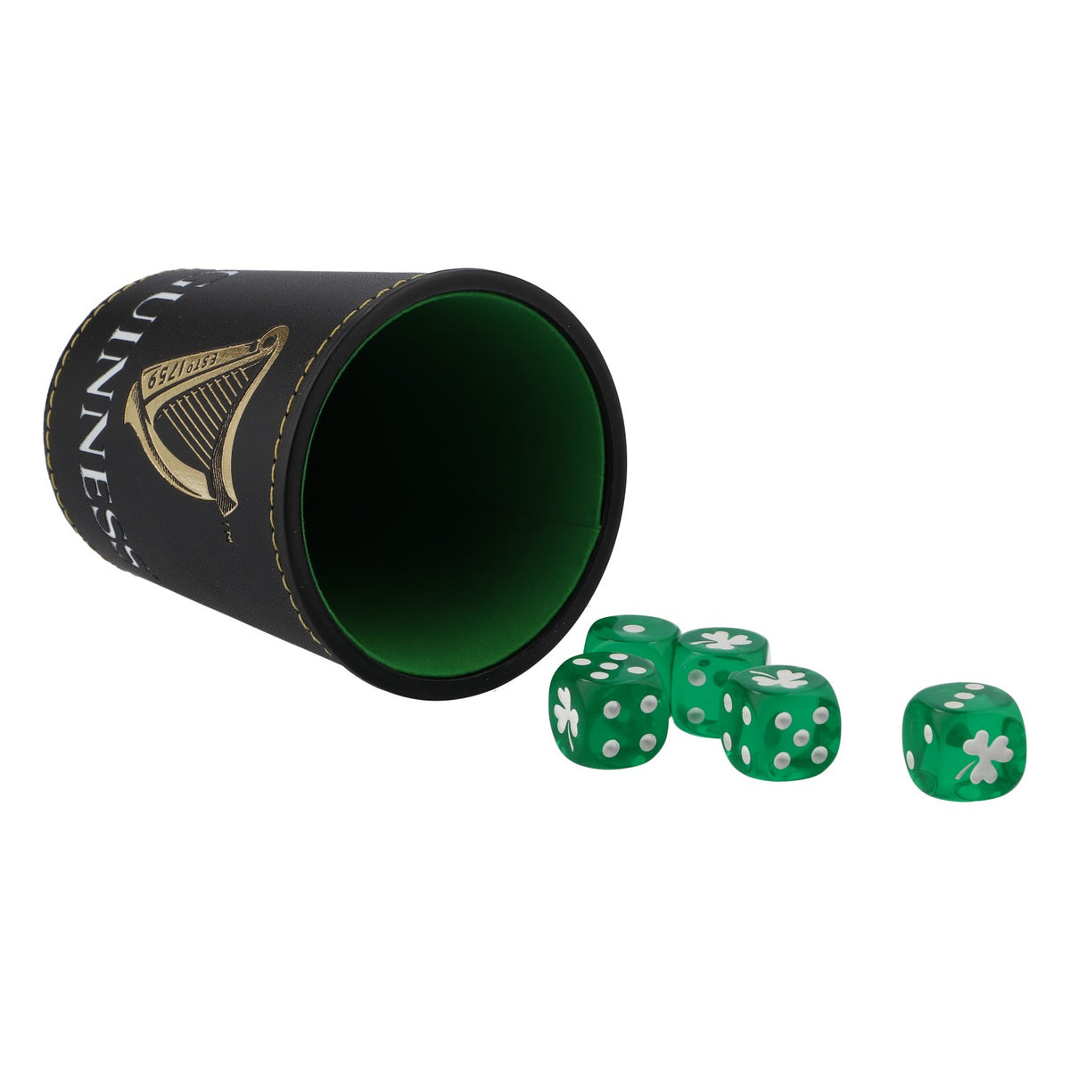 Jeu de dés Guinness Beer Cube Coupe à dés Soirée jeux Dés verts – Vue 4