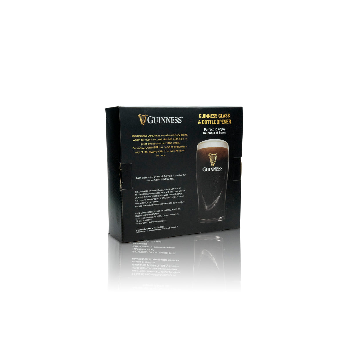 Verre à bière Guinness Pint 0,53 l, lot avec décapsuleur, coffret cadeau Brewery – Vue 2