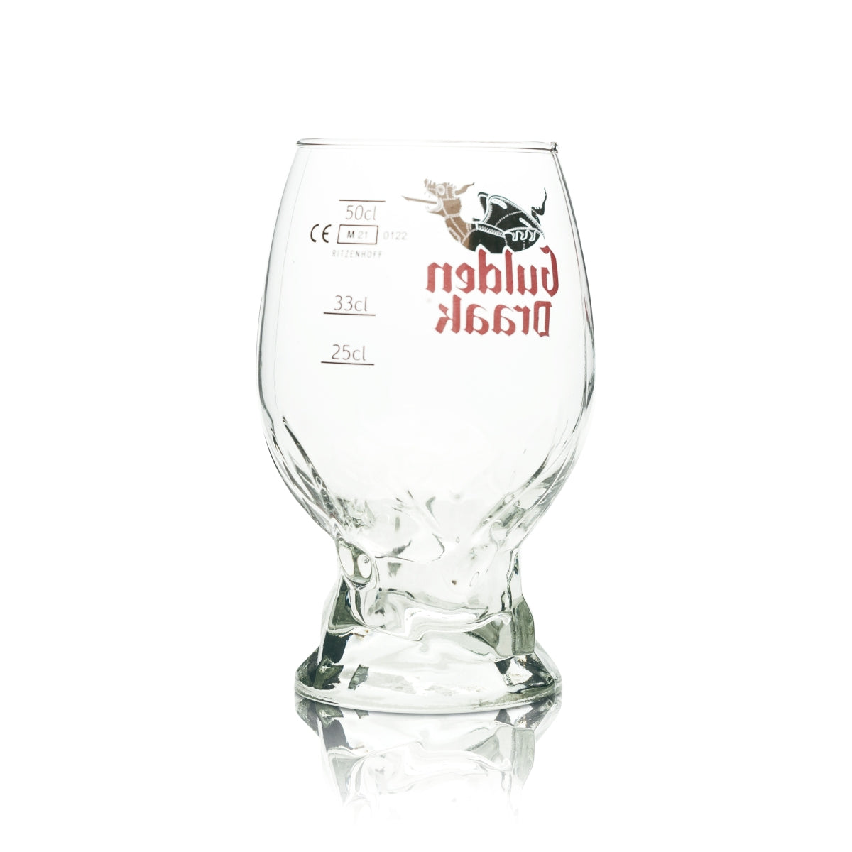6 verres à bière Gulden Draak 0,5 l, verres à pied, verres à bière belges, verres à pied – Vue 3