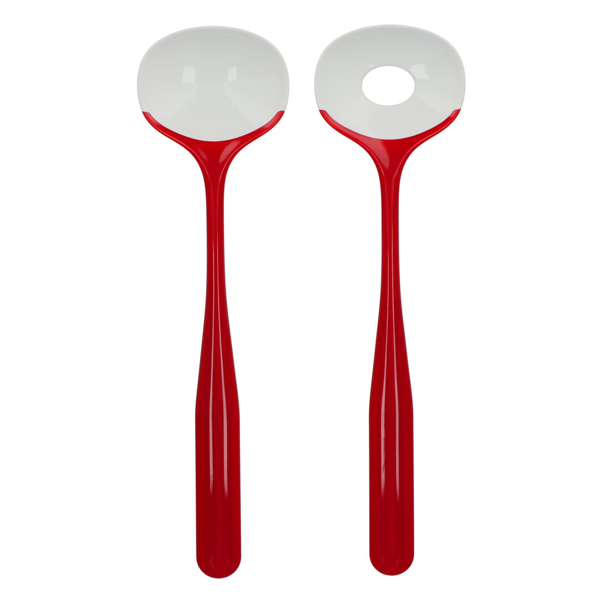 Couverts à salade Guzzini « Vintage » rouge/blanc, en plastique, lot de 2 pièces – Vue 2