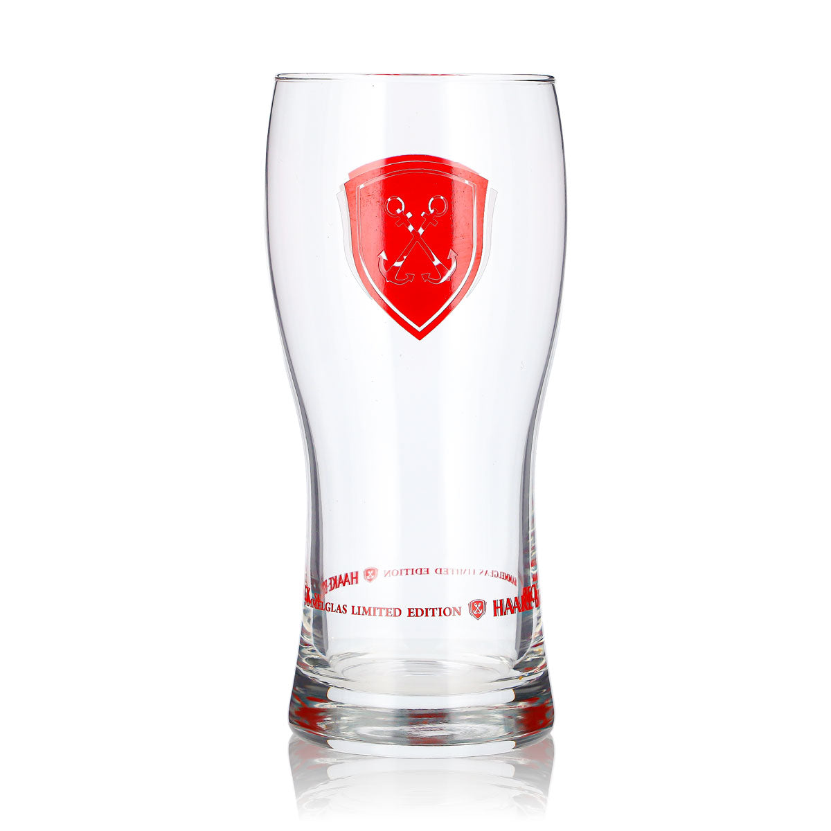 Verre à bière Haake Beck 0,38 l, logo rouge, verre de collection en édition limitée (1) Anker