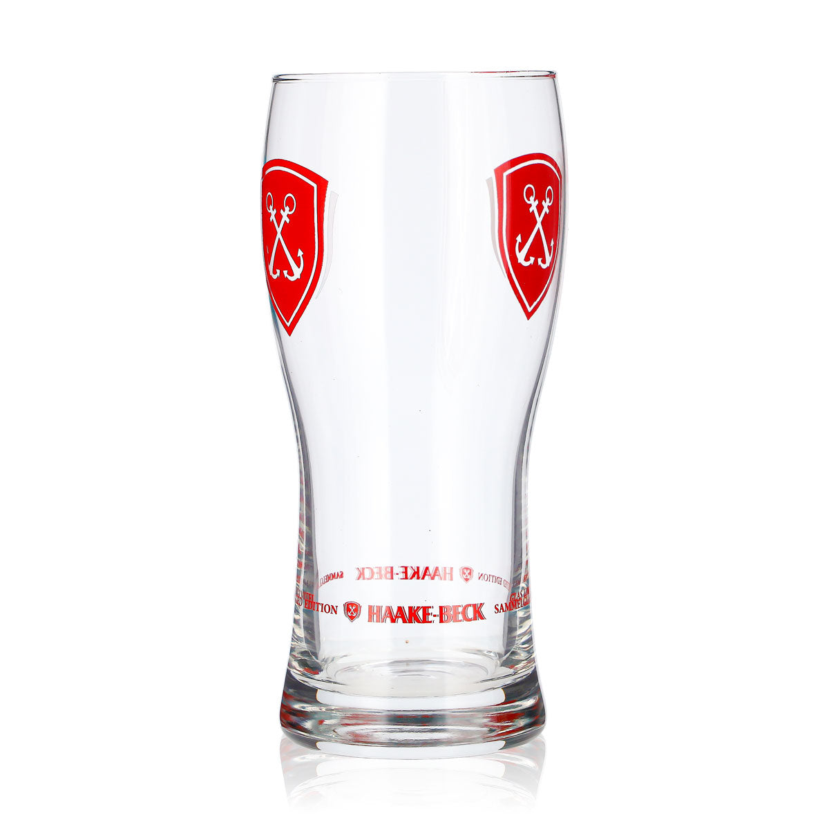 Verre à bière Haake Beck 0,38 l, logo rouge, verre de collection en édition limitée (1) Anker – Vue 3