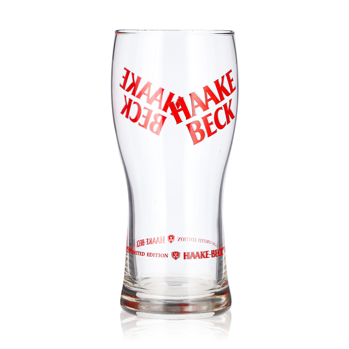 Verre à bière Haake Beck 0,38 l, logo rouge, verre de collection en édition limitée (2) Hacke – Vue 2