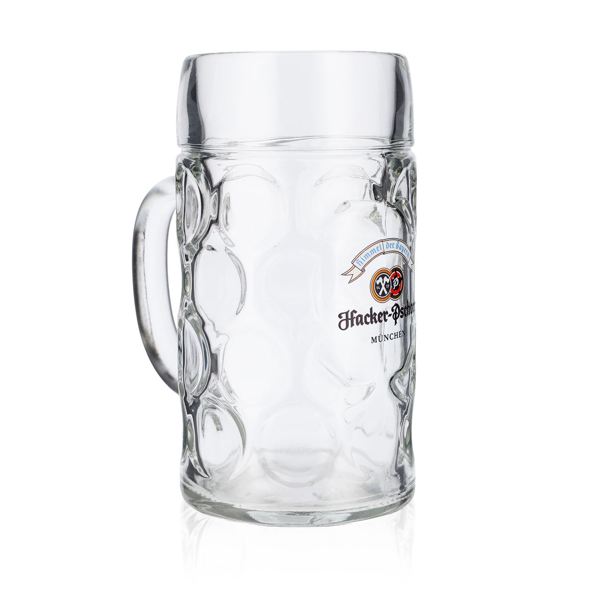 Verre à bière Hacker Pschorr 1 l, chope à bière, petite chope à bière, petit logo Munich – Vue 2