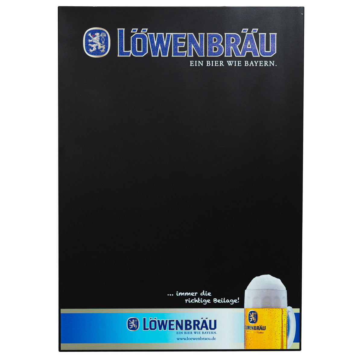 Plaque en tôle « Haller Löwenbräu » 48 x 68 x 1,5 cm