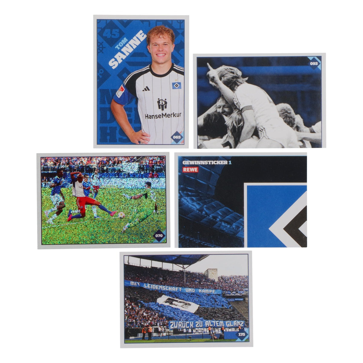 Hamburger SV Sticker Star 5 paquets d'autocollants REWE « Nur der HSV » 2024 – Vue 3