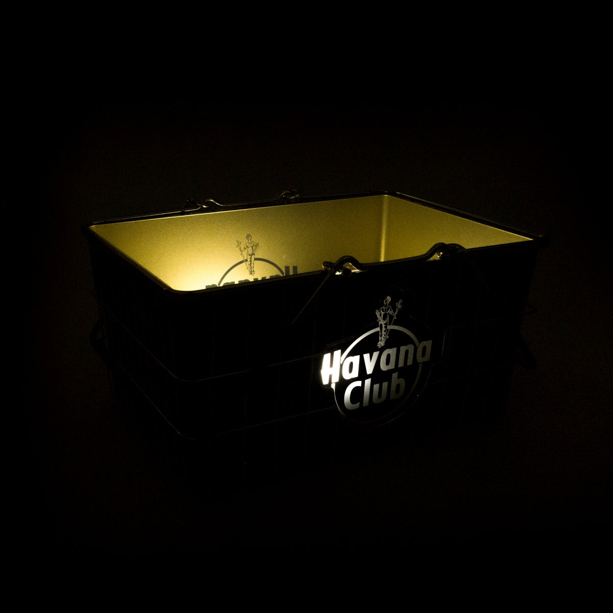 Havana Club Glorifier Refroidisseur de bouteilles Panier d'achat 10 l Seau à glace lumineux LED – Vue 3