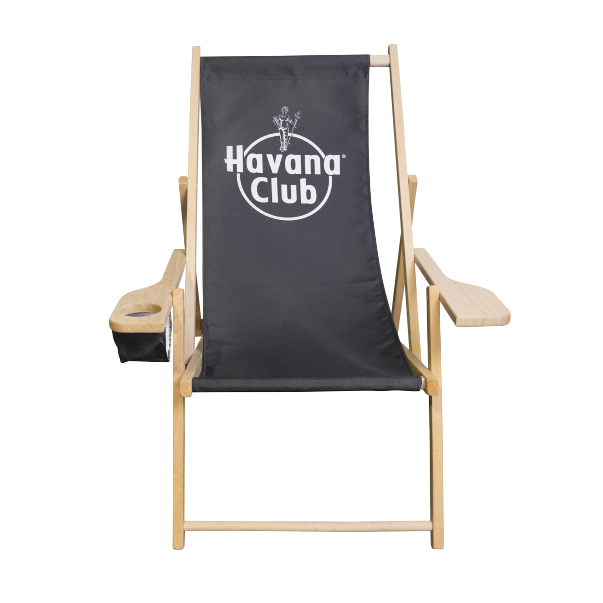 Havana Club Chaise longue Porte-boisson Chaise pliante Lounge Chair Beach Bar Outdoor – Vue 3