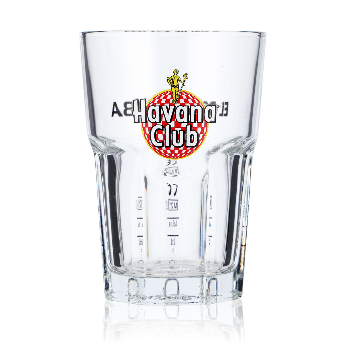 Verre à rhum Havana Club 0,34 l Verres Cocktail Tumbler Logo rouge/blanc à carreaux Rastal