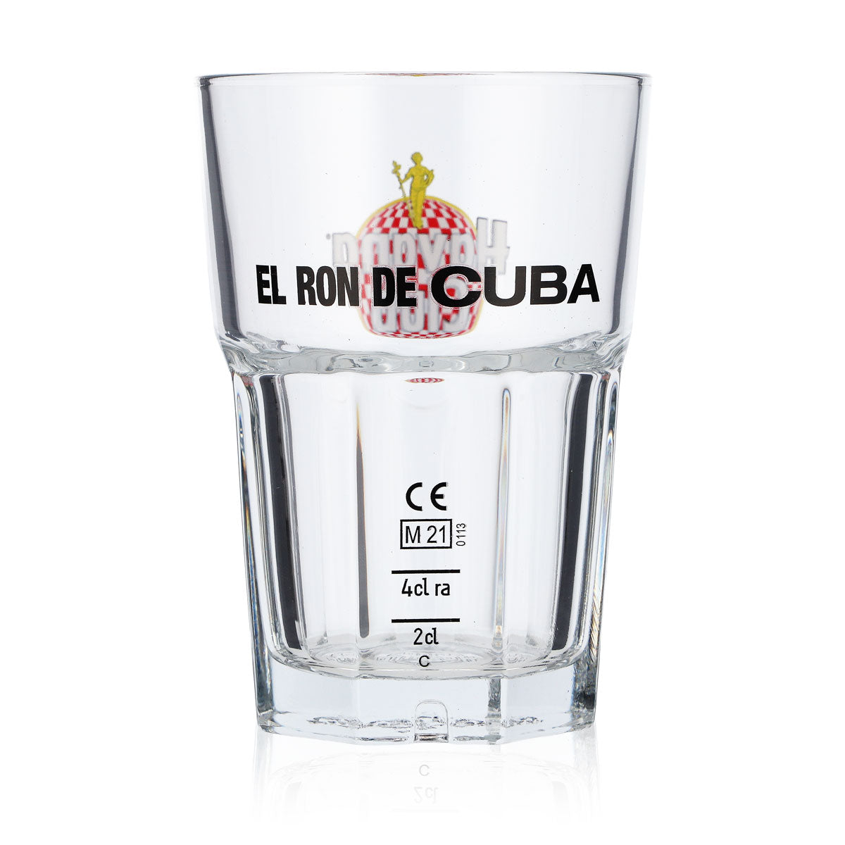 Verre à rhum Havana Club 0,34 l Verres Cocktail Tumbler Logo rouge/blanc à carreaux Rastal – Vue 3