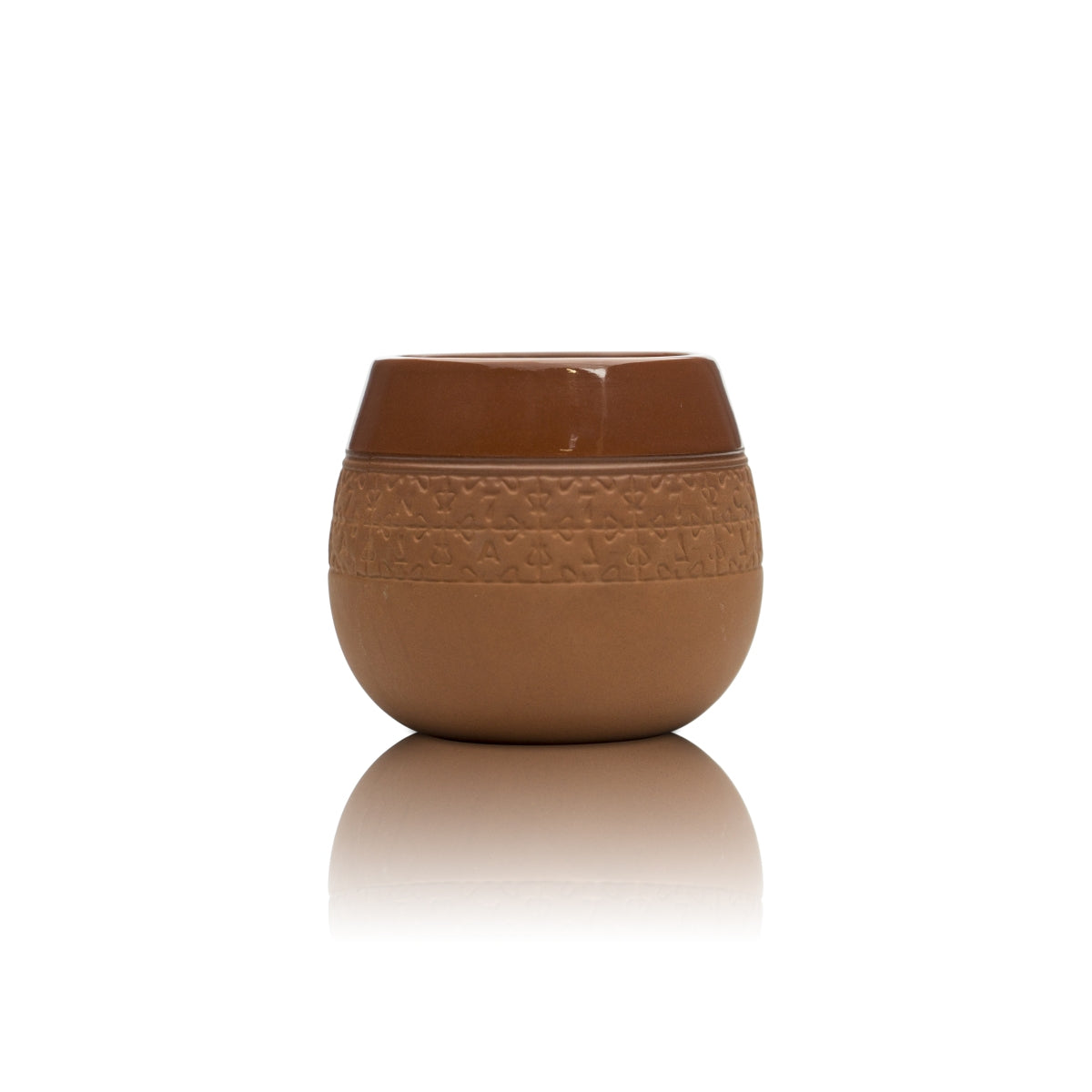 Havana Club Rum Gobelet en terre cuite marron Relief Tumbler Verres à cocktail Verres en céramique