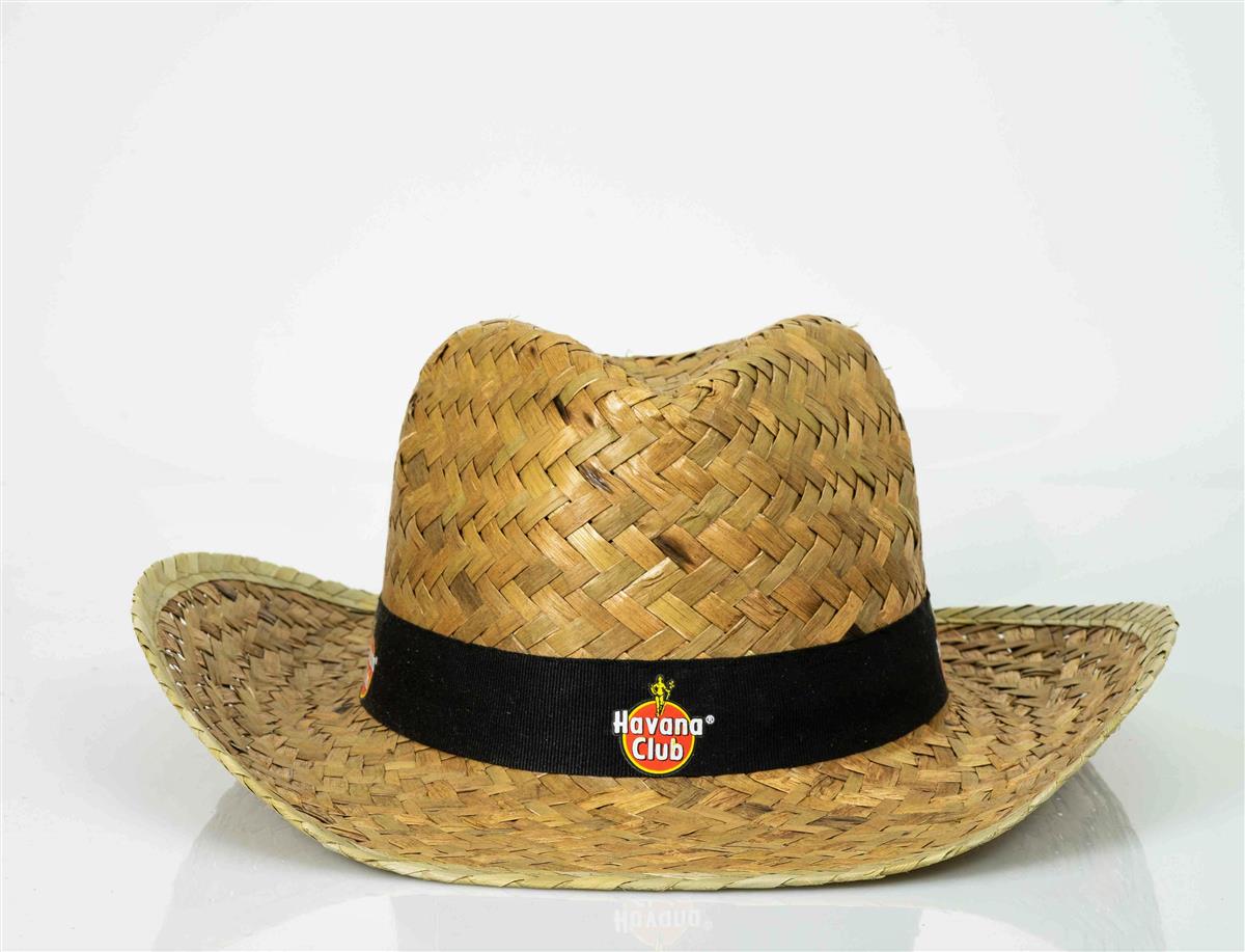 Chapeau de paille Havana Rum Casquette Straw Hat Protection solaire Festival d'été Fête – Vue 2