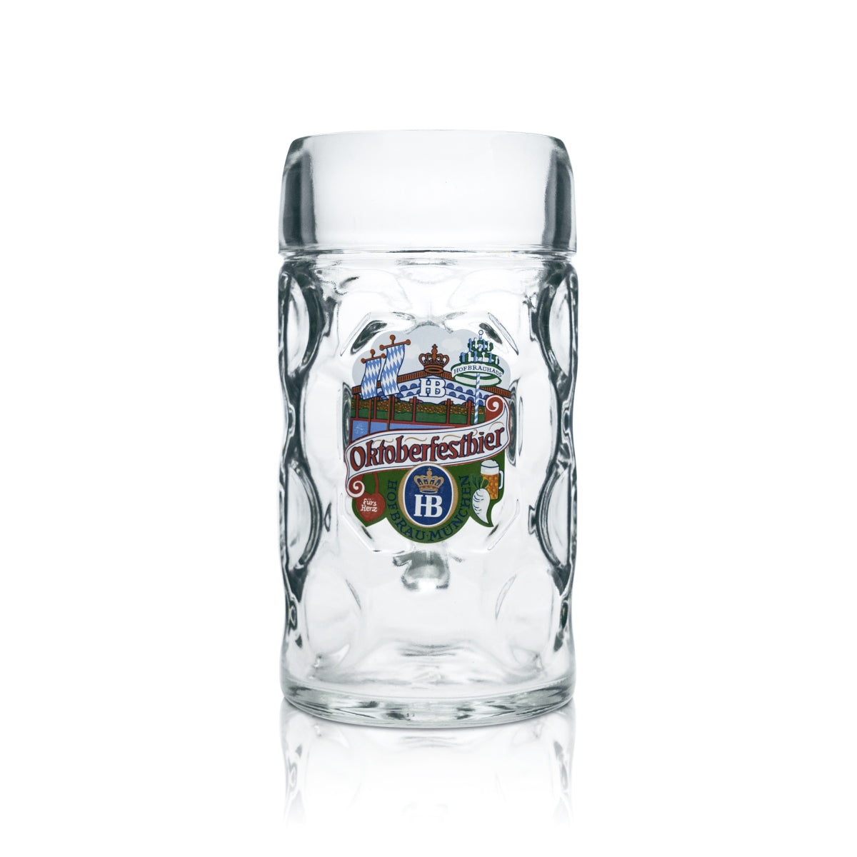 HB Munich Verre à bière 1 l Oktoberfest Beer Mug Seidel Verres Gastro Bar Brau