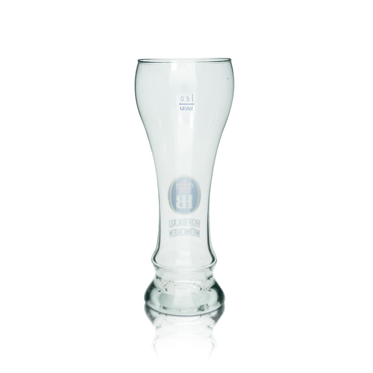 HB Munich Verre à bière blanche 0,5l Hefeweizen Verres Rare Brasserie Munich Collectionneur – Vue 2