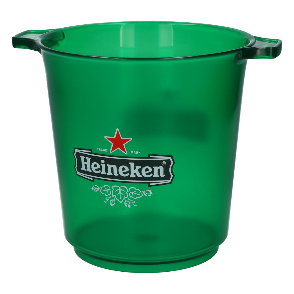 Seau à glace rond en acrylique Heineken, vert, modèle original, pour la fête