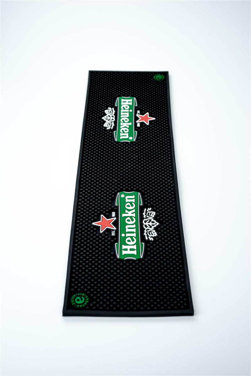 Sous-verre Heineken Tapis égouttoir Accessoires de bar noir grand format 60 x 17 – Vue 2