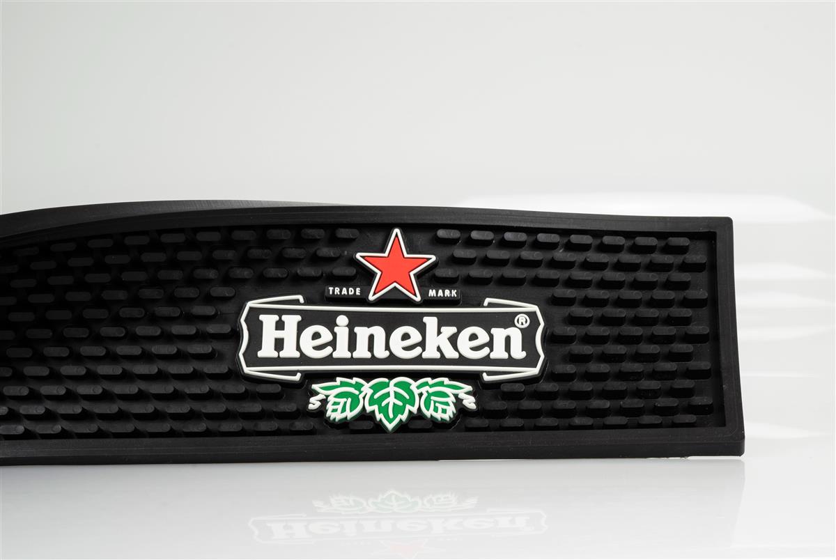 Heineken Tapis de bar Tapis égouttoir Accessoires de bar noir – Vue 2