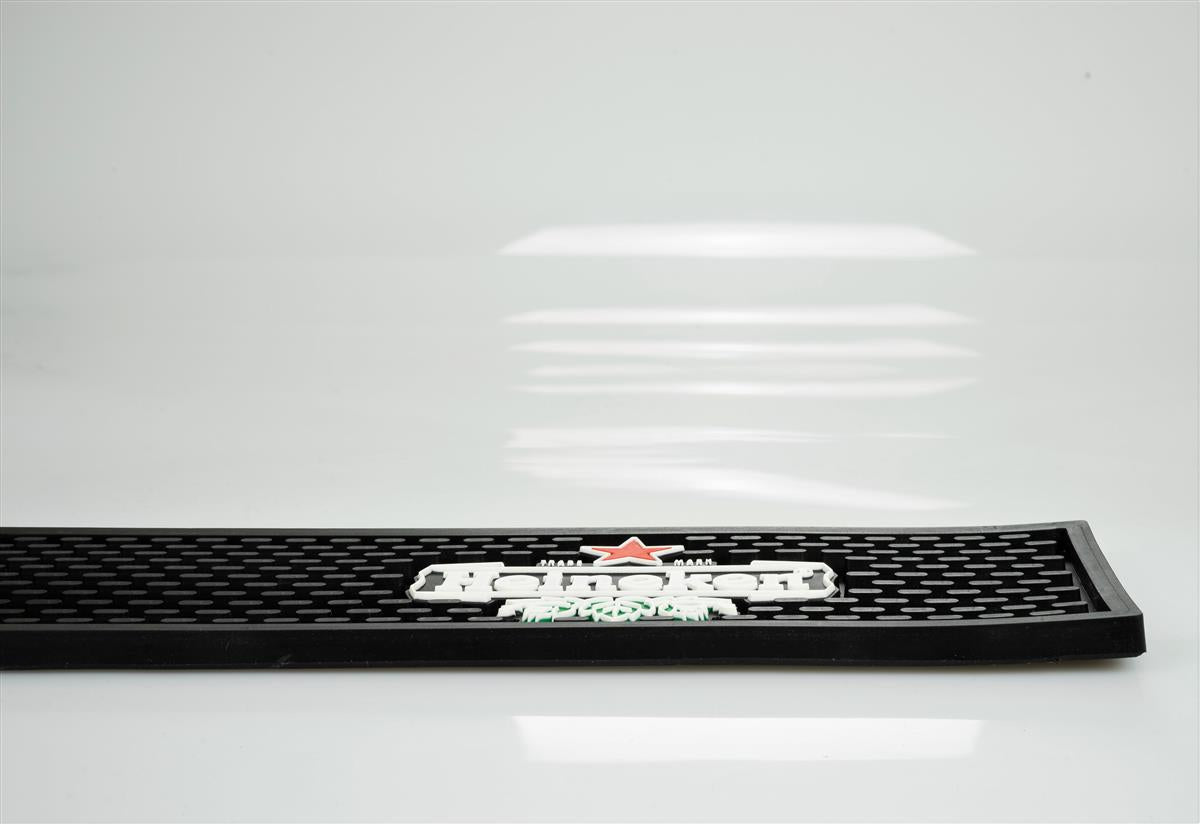 Heineken Tapis de bar Tapis égouttoir Accessoires de bar noir – Vue 3