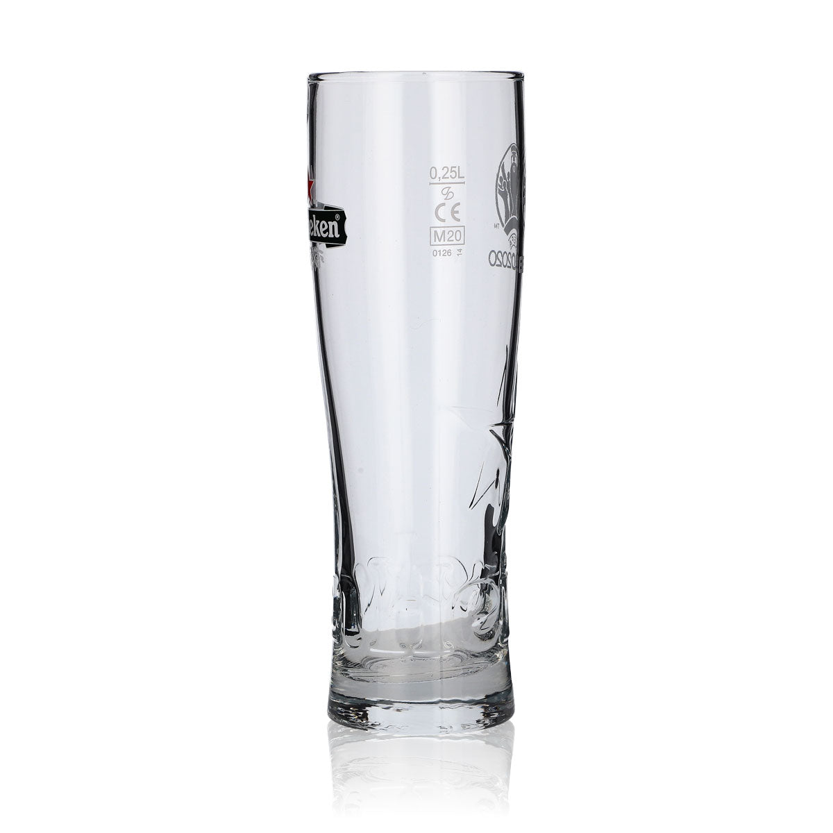 Verre à bière Heineken 0,25 l EURO 2020 Star Relief Glass Gläser Édition spéciale – Vue 3