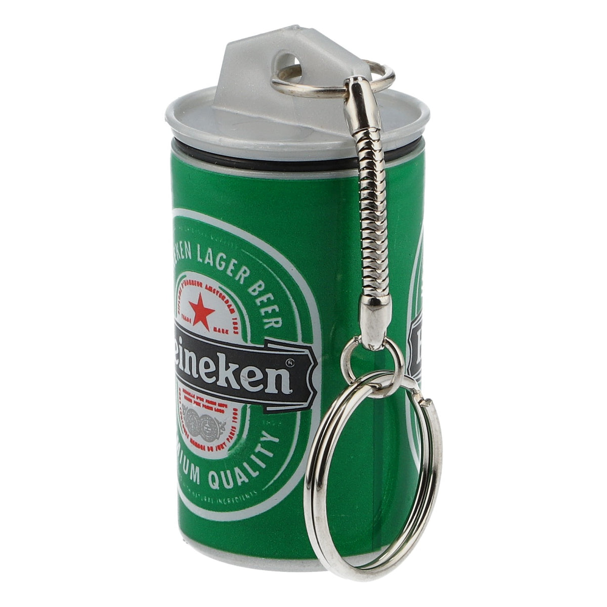 Porte-clés Heineken en forme de canette de bière, vert, en plastique, mini-canette – Vue 4