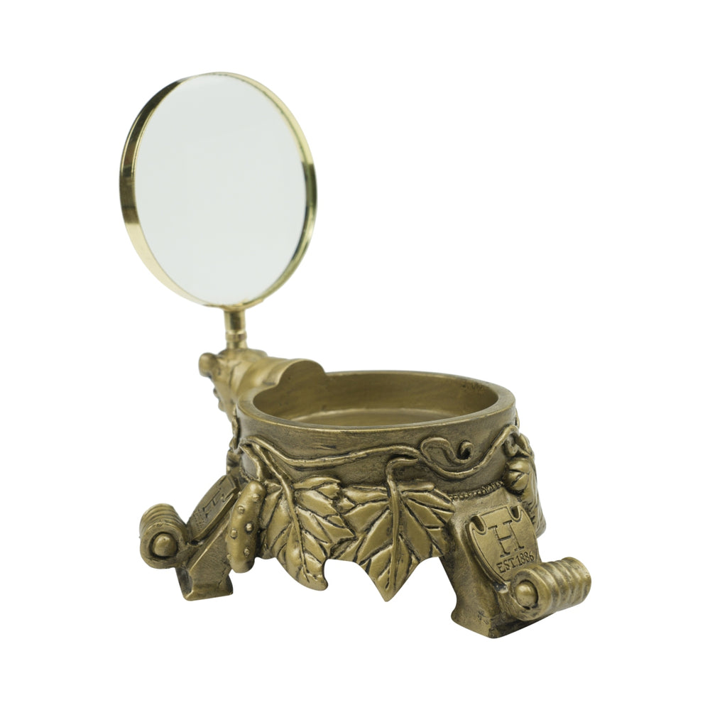Hendricks Gin Glorifier Loupe Magnifier Gold Présentoir pour bouteilles Rare