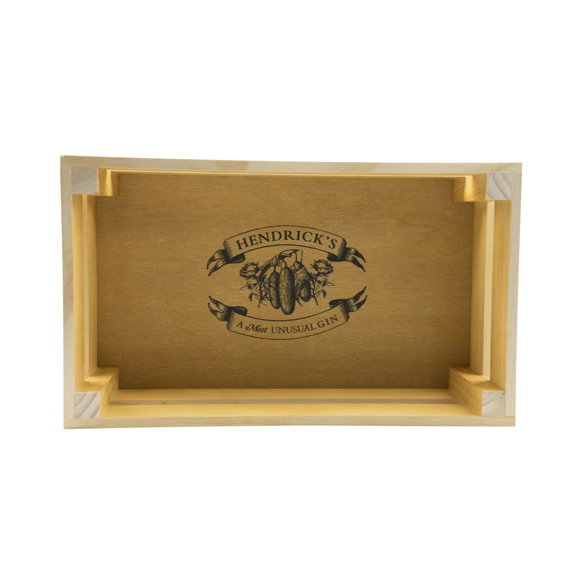 Hendricks Gin Caisse en bois Boîte en bois Porte-bouteilles Rangement Cadeau – Vue 3