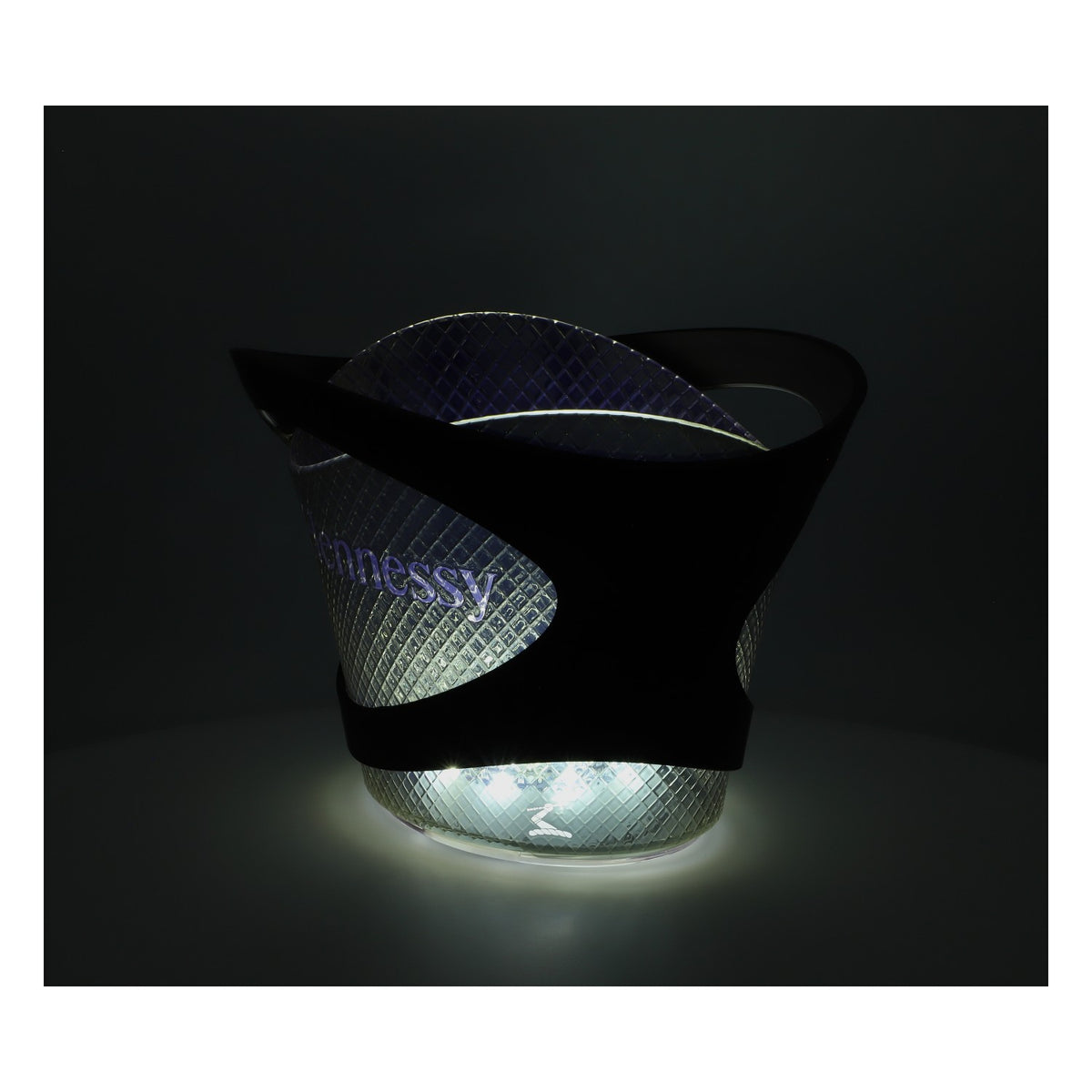 Hennessy Whiskey LED Refroidisseur Bac à glaçons Batterie rechargeable Or/Noir Grand format – Vue 6