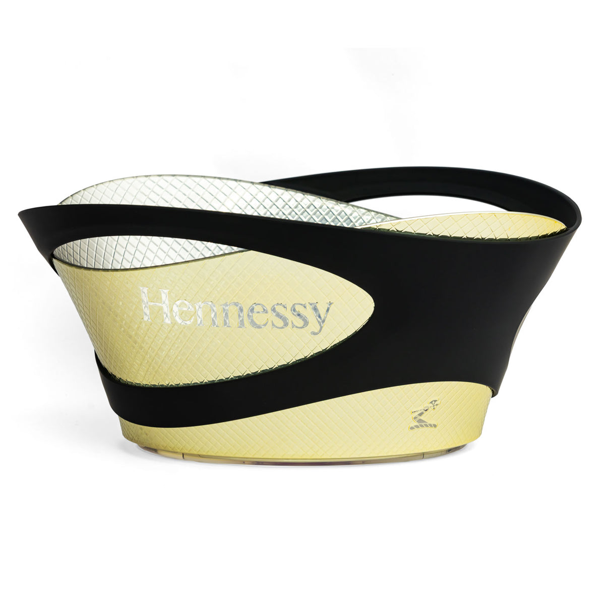 Hennessy Whisky LED Refroidisseur rechargeable Bac à glaçons Refroidisseur de bouteille Or/Noir Grand format – Vue 2