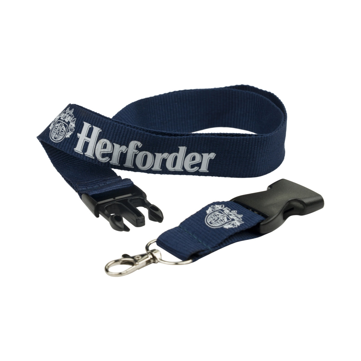 Lanière pour bière Herforder, porte-clés avec mousqueton, bleu, article pour fans – Vue 2