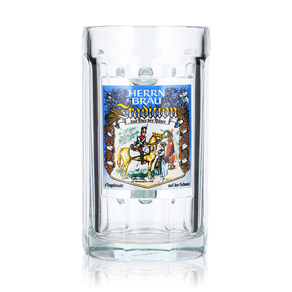 Verre à bière Herrnbräu, chope de 0,5 l, Ingolstadt Sahm