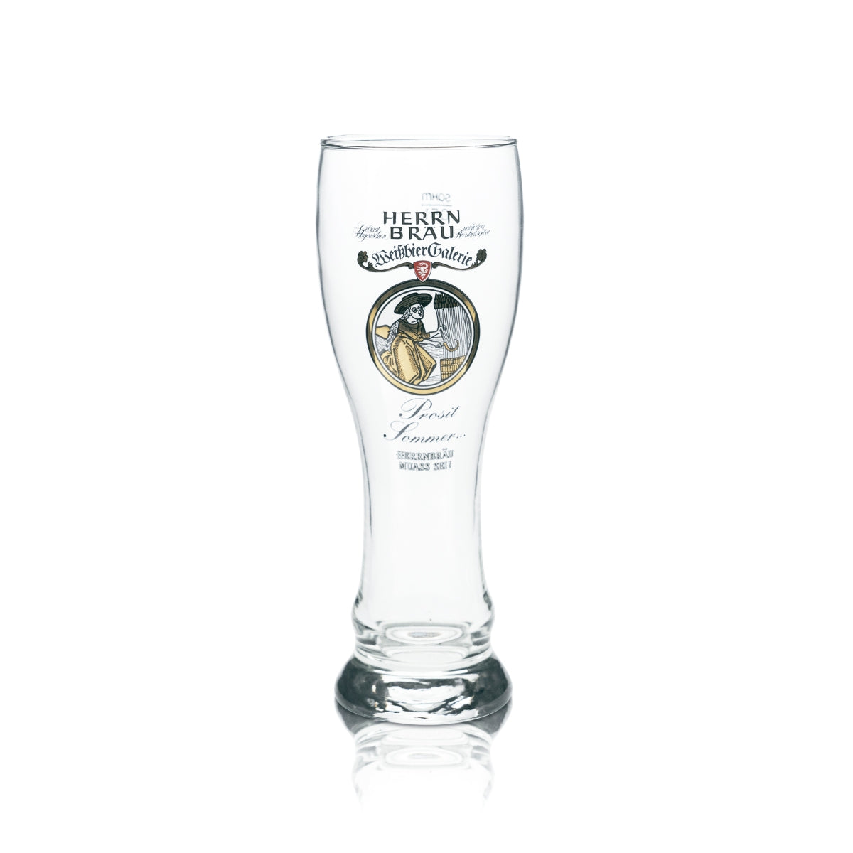 Verre à bière Herrbräu 0,5 l Hefe Weizen Verres collector Été 1989 Édition Bar