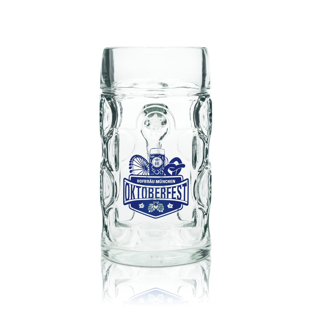 Verre à bière Hofbräu München 1 l, chope Oktoberfest, chopes Sahm, chopes Seidel, chopes Humpen