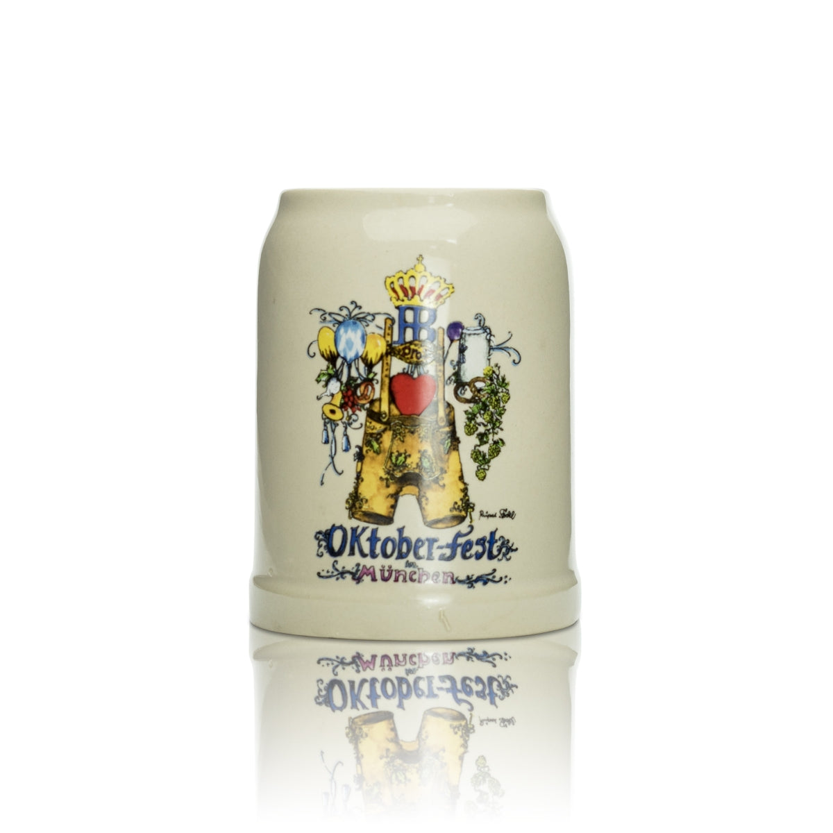 Hofbräu München Cruche en verre 0,5 l Chope Seidel Verres à bière « Oktoberfest » Prairie