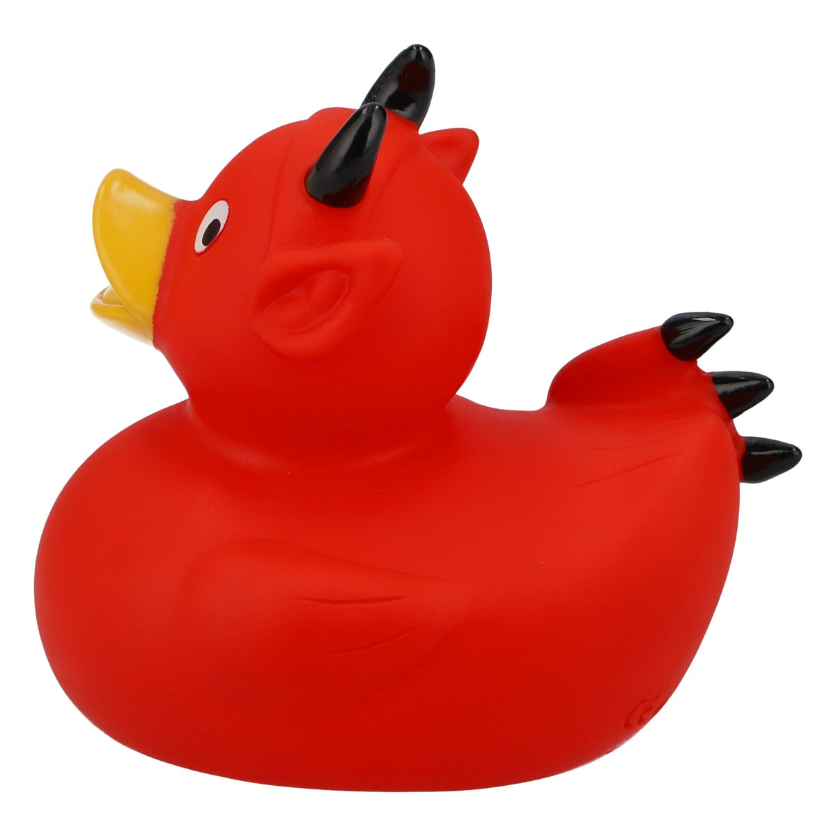 Canard en caoutchouc « Höllensprudel Devil » - Canard de bain - Canard couineur - Rouge - Cornes - Trident – Vue 2