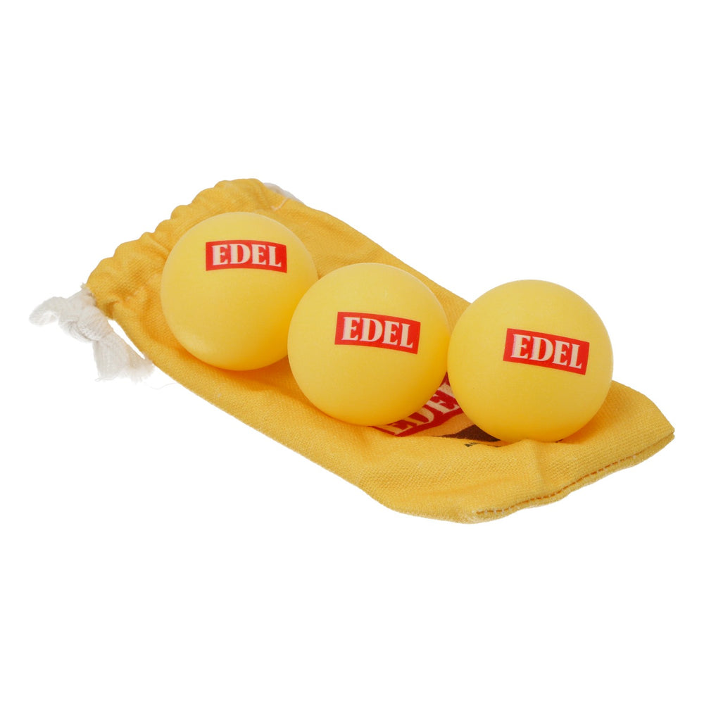 Holsten Bier Lot de 3 balles de ping-pong Balles de beer pong dans un sac en tissu « Edel »