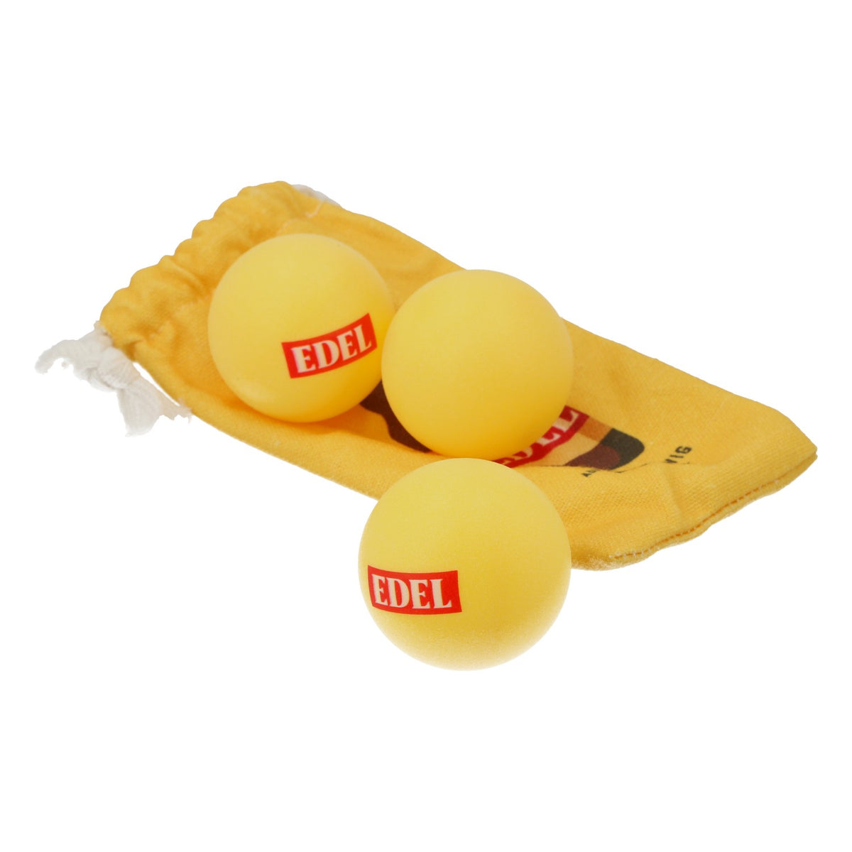 Holsten Bier Lot de 3 balles de ping-pong Balles de beer pong dans un sac en tissu « Edel » – Vue 4