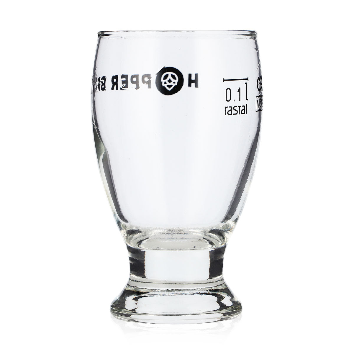 Verre à bière Hopper Bräu Stamper 0,1 l, verre à pied, mini Rastal, verre à bière, verre à pils, pinte – Vue 3