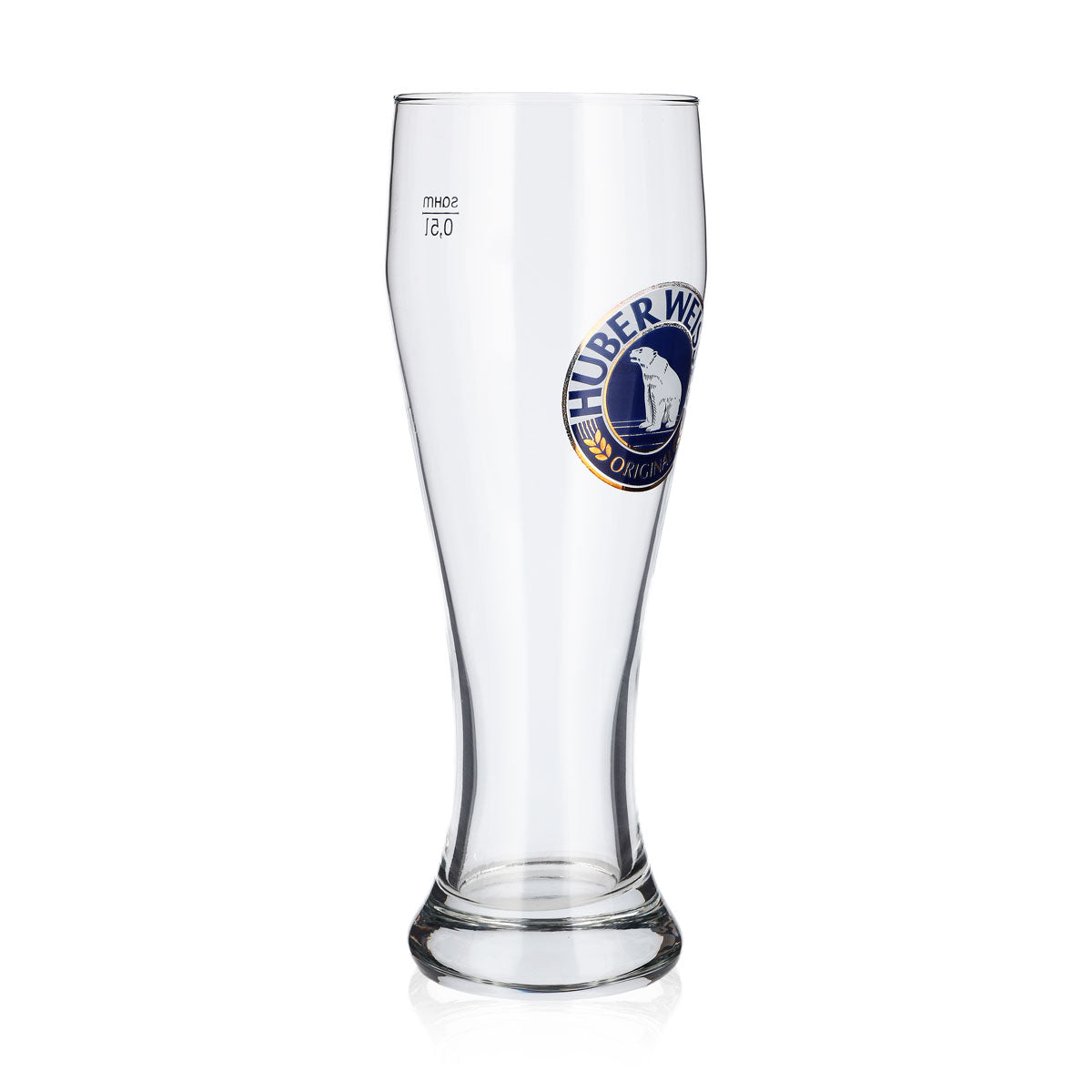 Verre à bière Huber Weisse 0,5 l, verre à bière de blé, verre à bière de blé crémeuse, verre à bière de blé à levure – Vue 2